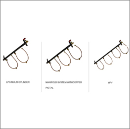 LPG Multi Cylinder Manifold System with Copper Pigtal and MFV